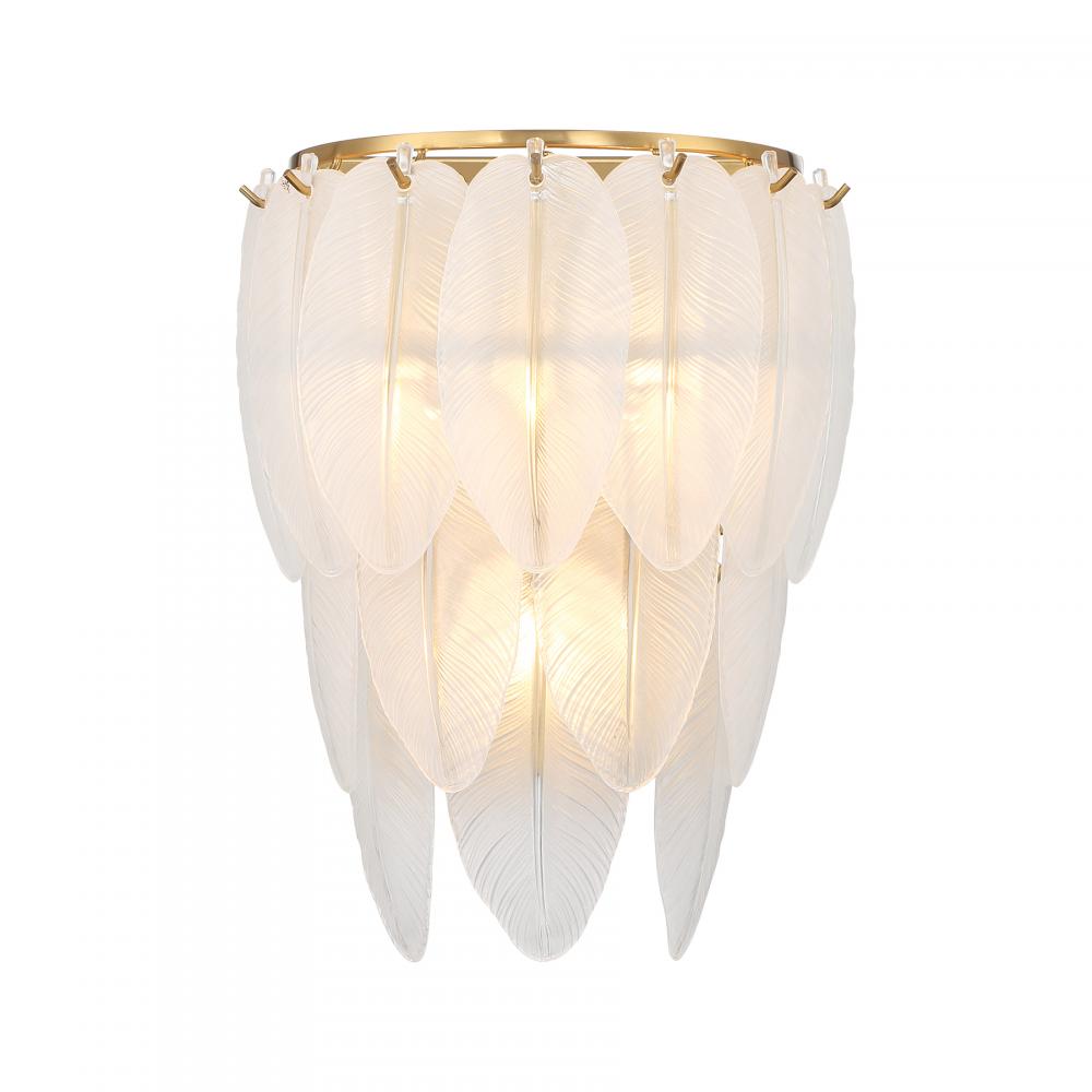 Boa 3-Light Wall Sconce in Warm Brass by Breegan Jane