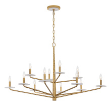 Savoy House 1-1966-12-60 - Judi 12-Light Chandelier in Distressed Gold by Breegan Jane