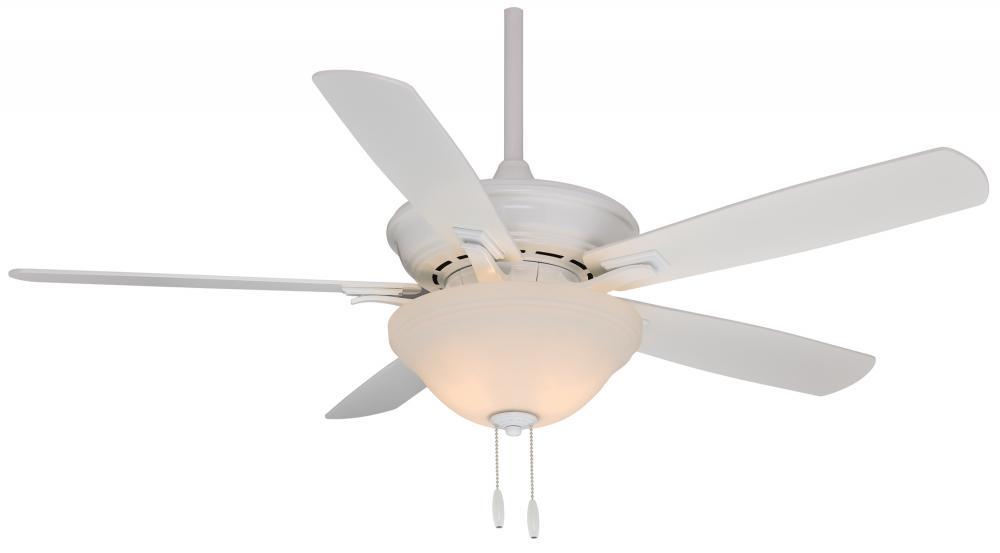 Two Light Snow White Ceiling Fan