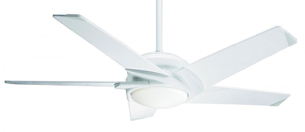 One Light Snow White Ceiling Fan