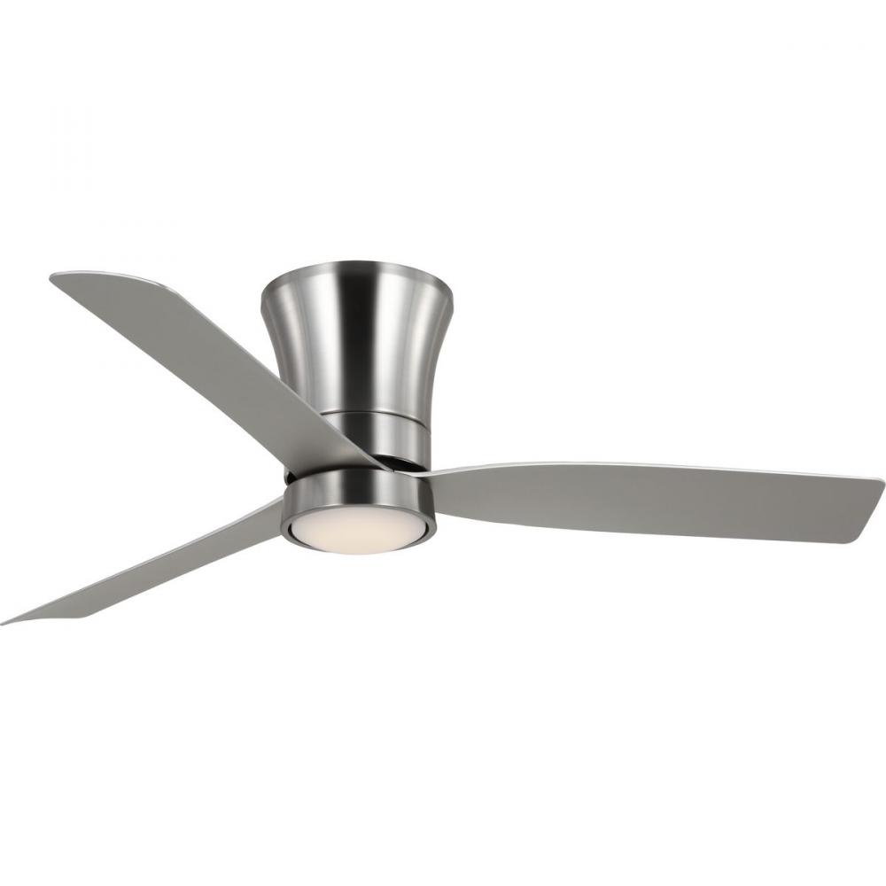 Brant Collection 52-in. Three-Blade Brushed Nickel Modern Ceiling Fan