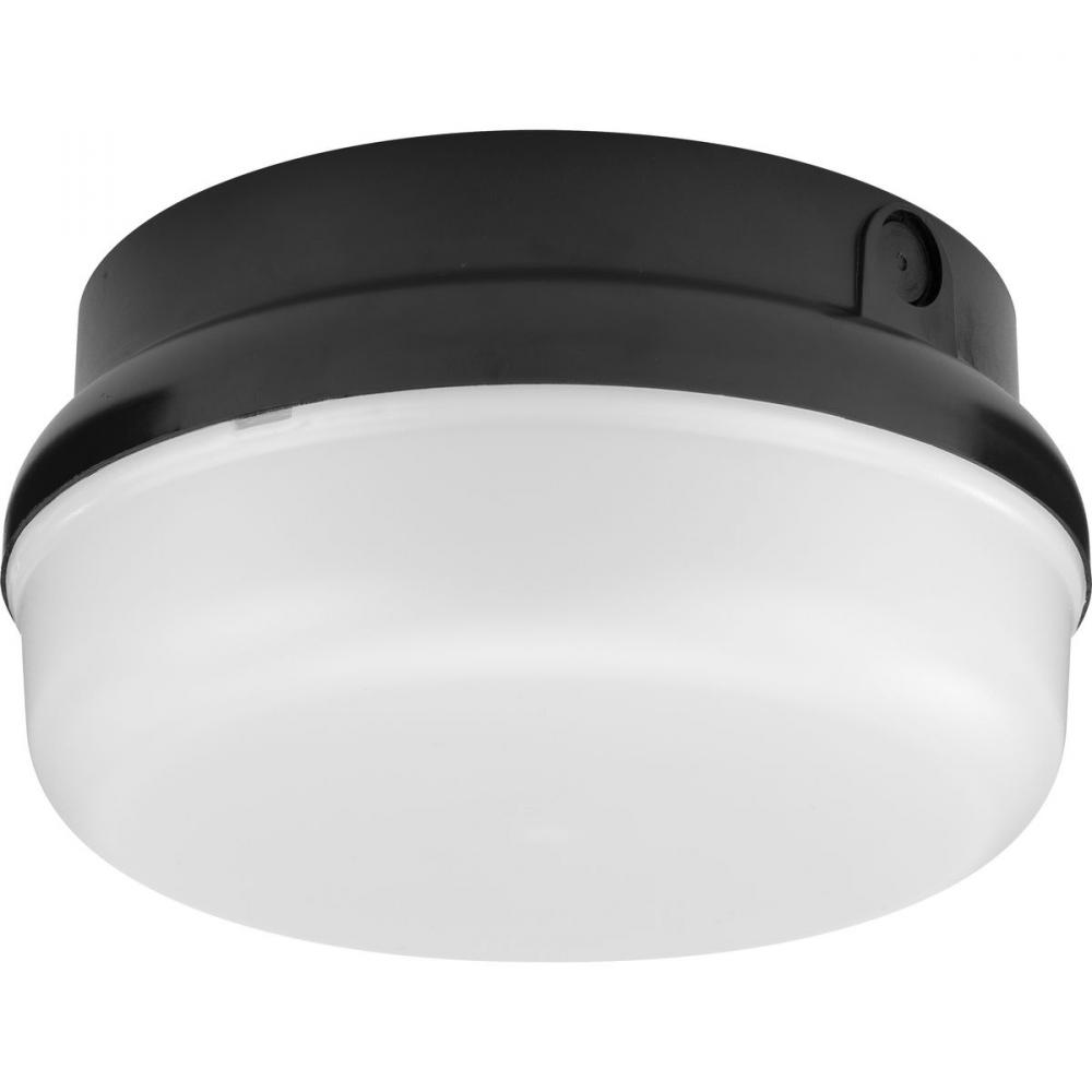 Hard Nox Collection Black  9" Round Flush Mount Light