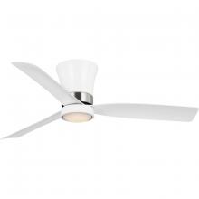 Progress P250121-028-30 - Brant Collection 52-in. Three-Blade Satin White Modern Ceiling Fan