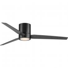 Progress P2588-31M30K - Braden 56" Integrated LED Indoor Matte Black Mid-Century Modern Ceiling Fan with Light Kit and W