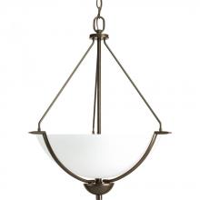 Progress P3912-20W - Bravo Collection Three-Light Inverted Pendant