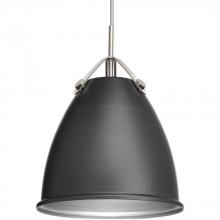 Progress P500051-143 - Tre Collection One-Light Graphite Graphite Metal Shade Coastal Pendant Light