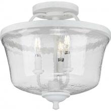 Progress P350148-151 - Bowman Collection Cottage White Three-Light Semi-Flush Convertible