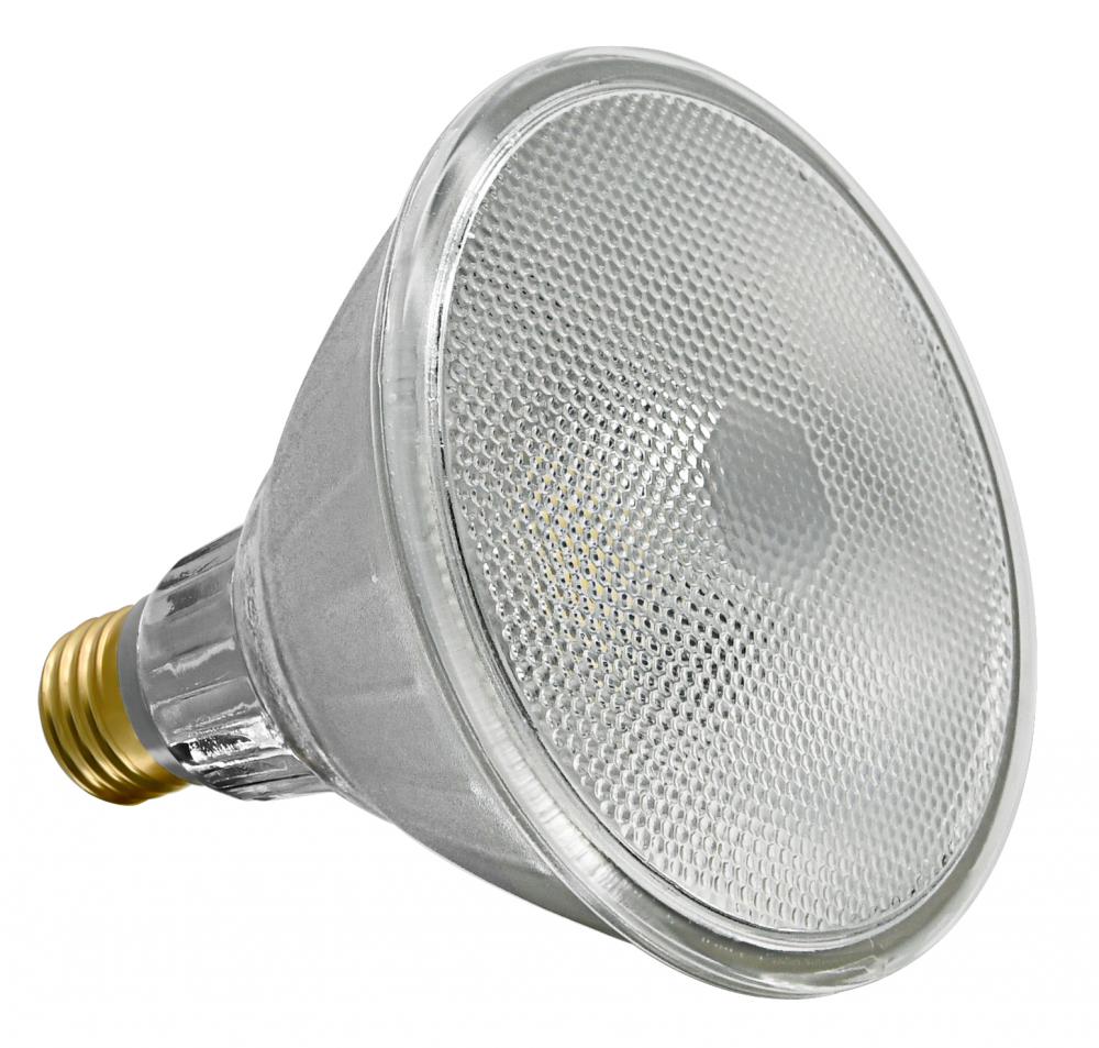 5.08" M.O.L. Clear LED PAR38, E26, 15W, Dimmable, 3000K