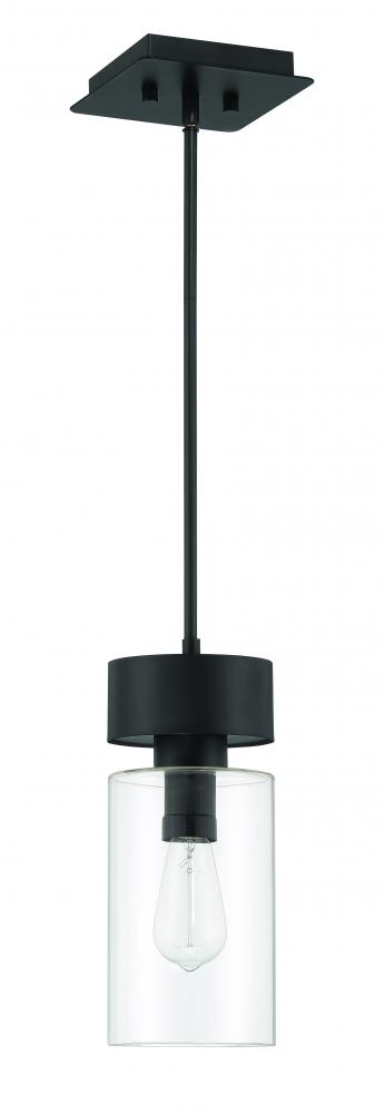 Bennet 1 Light Outdoor Pendant in Midnight