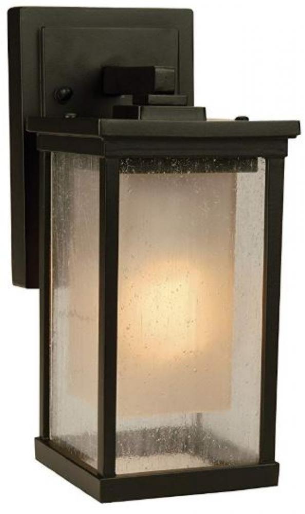 Riviera 1 Light Small Outdoor Wall Lantern in Oiled Bronze Outdoor