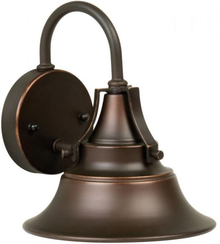 Union 1 Light Small Outdoor Wall Lantern in Oiled Bronze Gilded