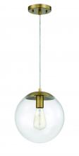 Craftmade 56891-SB - Gaze 1 Light 10" Pendant in Satin Brass