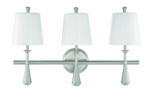 Craftmade 57403-BNK - Palmer 3 Light Vanity in Brushed Polished Nickel