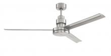 Craftmade MND54BNK3 - 54" Mondo in Brushed Polished Nickel w/ Brushed Polished Nickel Blades