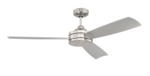 Craftmade INS54BNK3 - Inspo 54" 3-Blade Ceiling Fan in Brushed Polished Nickel w/ Brushed Nickel Blades