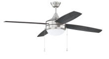 Craftmade PHA52BNK4-BNGW - 52" Ceiling Fan w/ 4 Blades, LED Light Kit