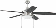 Craftmade PHA52BNK5-BNGW - 52" Ceiling Fan w/ 5 Blades, LED Light Kit