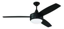 Craftmade PHZ52FB3 - 52" Ceiling Fan w/ 3 Blades, LED Light Kit & Wall Control