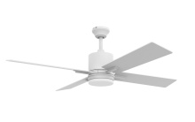 Craftmade TEA52W4 - Teana 52" 4-Blade Ceiling Fan in White w/ White Blades; Light Kit Included (optional)