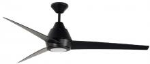 Craftmade ACA56FB3 - 56" Acadian Indoor/Outdoor (Wet) in Flat Black w/ Flat Black Blades