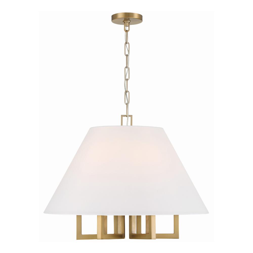 Libby Langdon Westwood 6 Light Vibrant Gold Chandelier