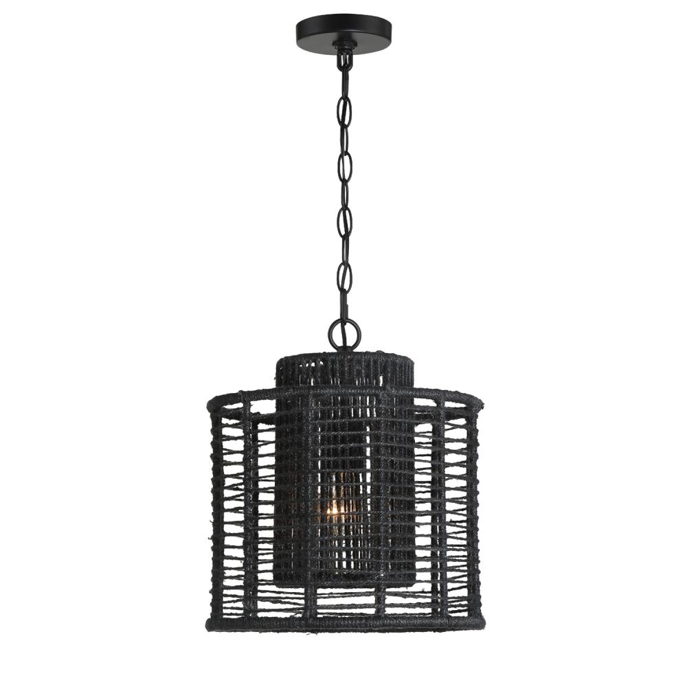 Jayna 1 Light Matte Black Mini Pendant