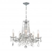 Crystorama 4476-CH-CL-S - Maria Theresa 5 Light Swarovski Strass Crystal Polished Chrome Chandelier