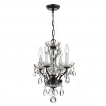 Crystorama 5534-EB-CL-I - Welton 11'' Italian Crystal English Bronze Chandelier