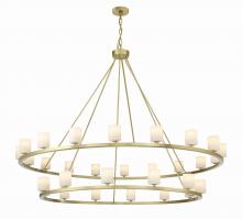 Crystorama ARA-10269-SB-ST - Aragon 30 Light Soft Brass Chandelier