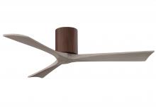 Matthews Fan Company IR3H-WN-GA-52 - Irene-3H three-blade flush mount paddle fan in Walnut finish with 52” Gray Ash tone blades. 