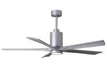 Matthews Fan Company PA5-BN-BW-60 - Patricia - 5 - 60" Five Blade Ceiling Fan - 5CCT Integrated LED - Brushed Nickel Finish