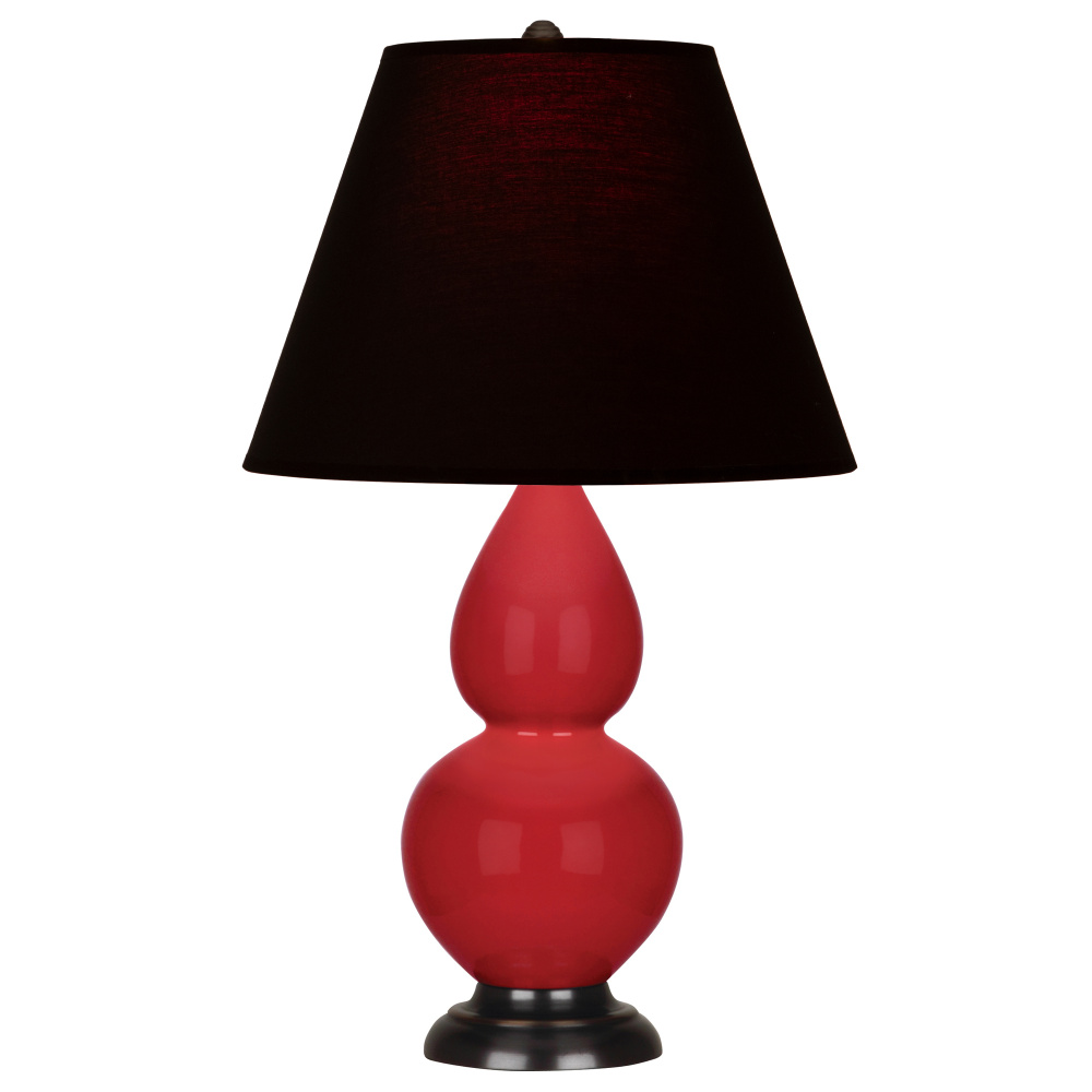Ruby Red Small Double Gourd Accent Lamp