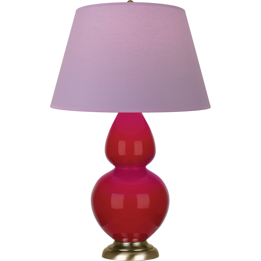 Ruby Red Double Gourd Table Lamp
