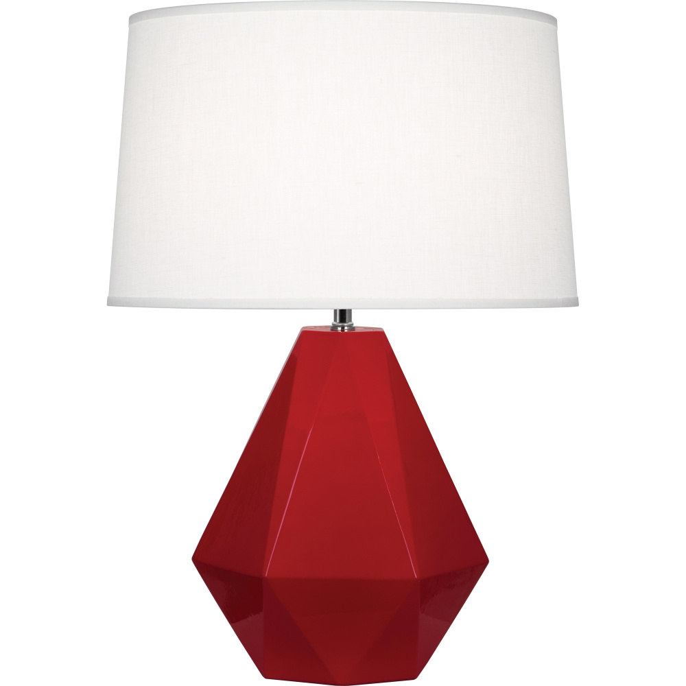 Ruby Red Delta Table Lamp