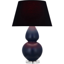 Robert Abbey MMB62K - Matte Midnight Blue Double Gourd Table Lamp