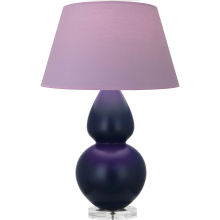 Robert Abbey MMB62L - Matte Midnight Blue Double Gourd Table Lamp