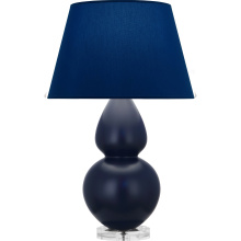 Robert Abbey MMB62N - Matte Midnight Blue Double Gourd Table Lamp