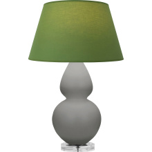 Robert Abbey MST62G - Matte Smokey Taupe Double Gourd Table Lamp