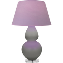 Robert Abbey MST62L - Matte Smokey Taupe Double Gourd Table Lamp
