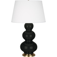 Robert Abbey OS40X - Obsidian Triple Gourd Table Lamp