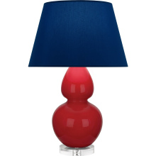 Robert Abbey RR23N - Ruby Red Double Gourd Table Lamp