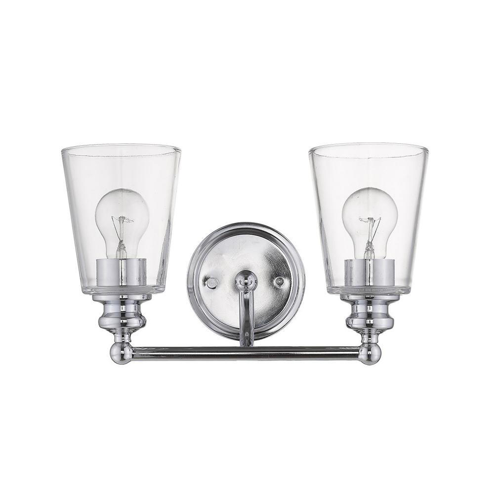 Ceil 2-Light Chrome Vanity