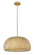 Acclaim Lighting IN20007WK - Coastal 18 in. Natural Bamboo 1-Light Pendant