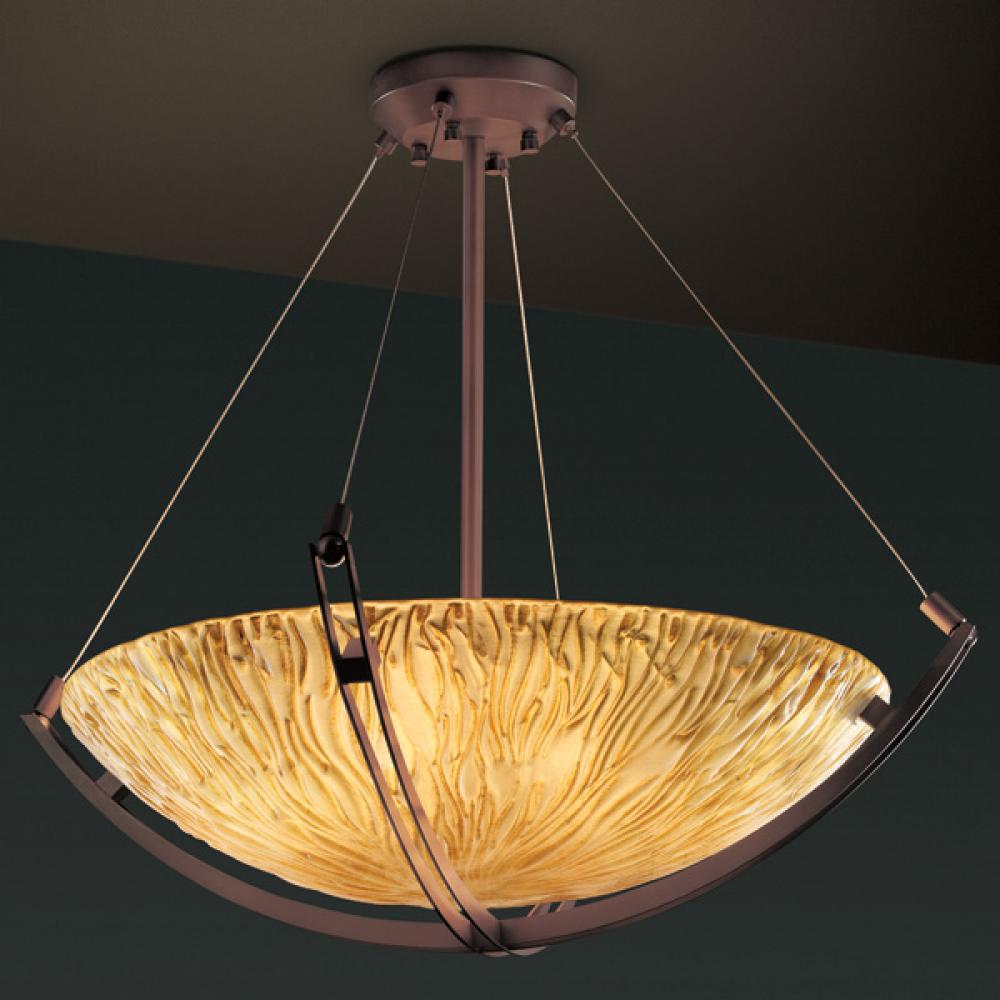 24" LED Pendant Bowl w/ Crossbar