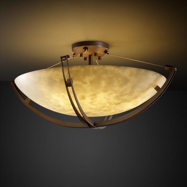 24" Semi-Flush Bowl w/ Crossbar