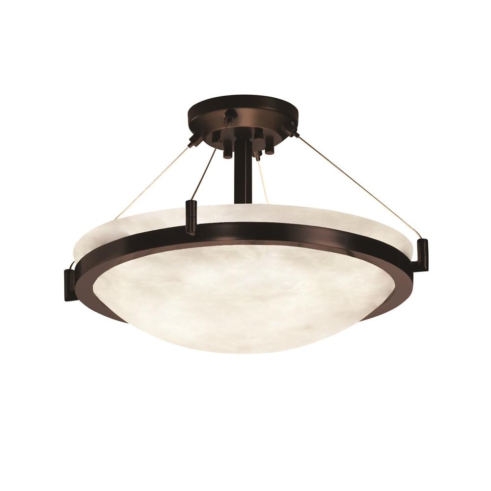 18" LED Semi-Flush Bowl w/ Ring