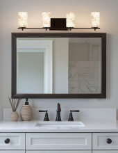 Justice Design Group ALR-8444-15-DBRZ - Era 4-Light Bath Bar