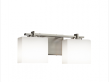 Justice Design Group FSN-8442-55-OPAL-NCKL - Era 2-Light Bath Bar