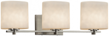 Justice Design Group CLD-8443-55-NCKL - Era 3-Light Bath Bar