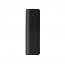 Justice Design Group CER-5400W-BLK - ADA Tube - Closed Top (Outdoor)